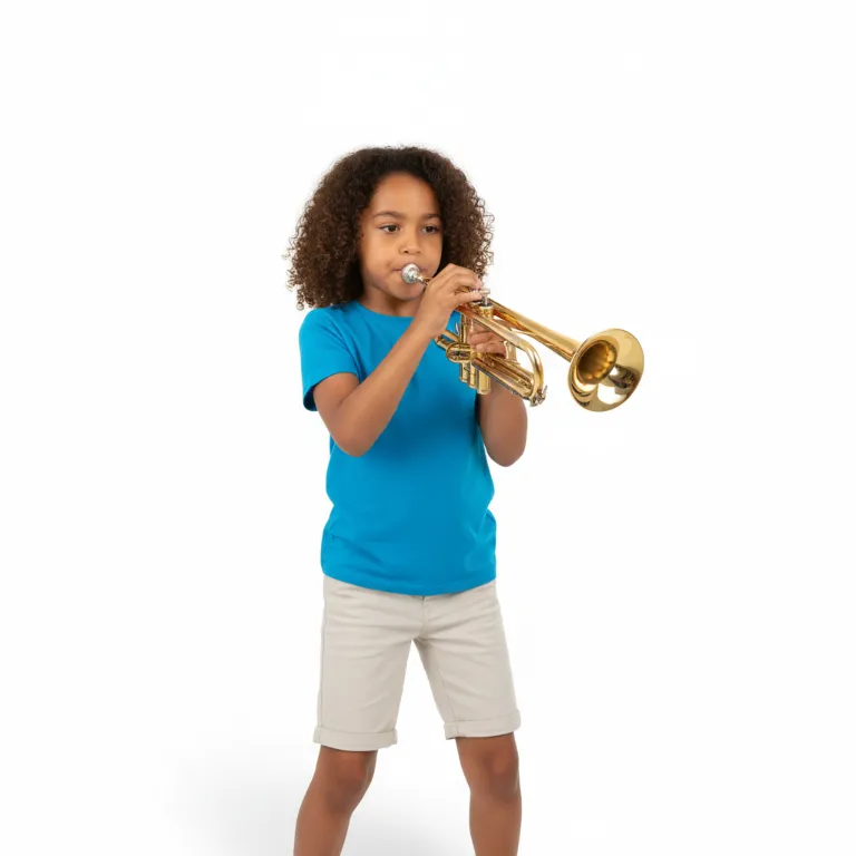 Illustration une trompette - Les instruments de musique