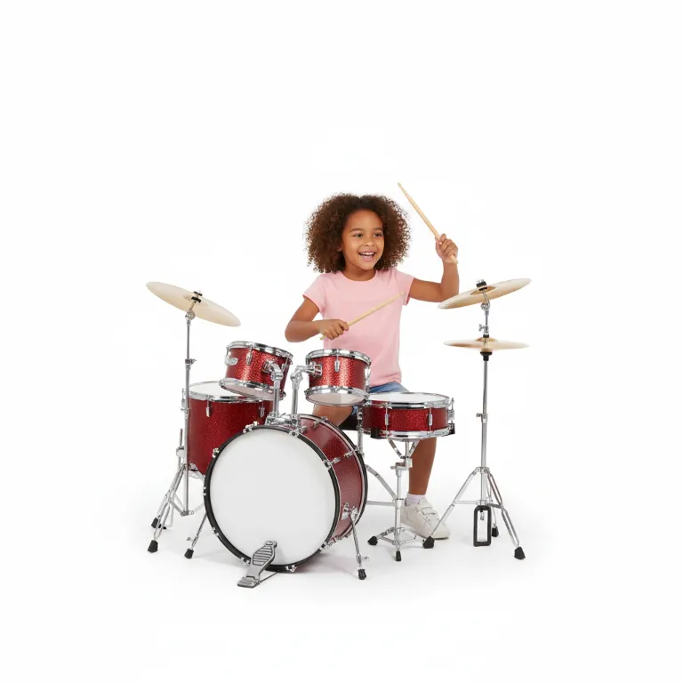 Illustration une batterie - Les instruments de musique