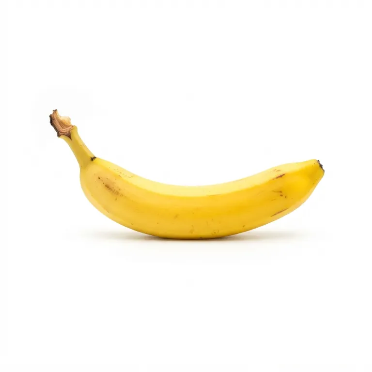 Banane jaune avec son pédoncule