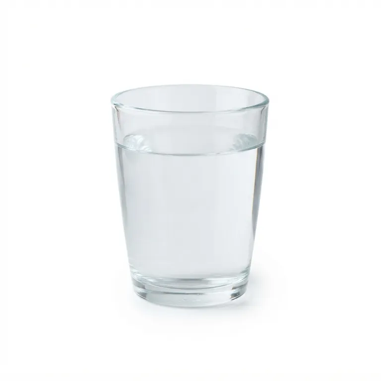 Verre à eau transparent et lisse