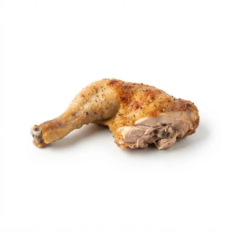 Cuisse de poulet cuite et dorée