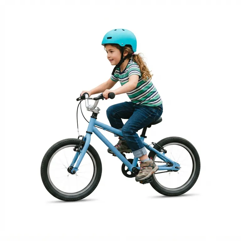 Enfant pédalant sur un vélo au cadre uni