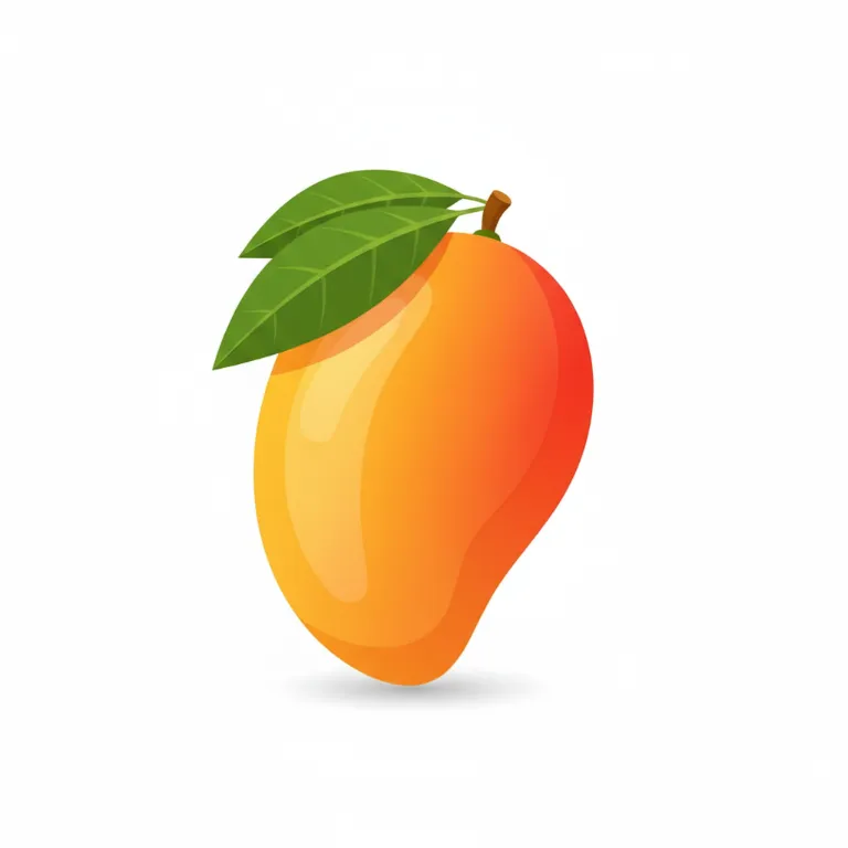 Illustration une mangue - Les fruits tropicaux