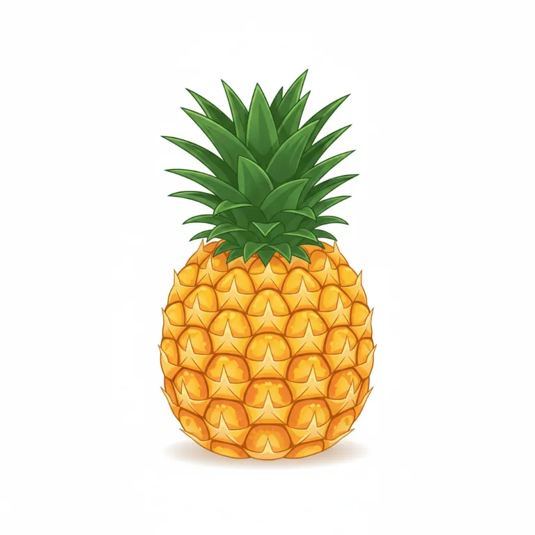 Illustration un ananas - Les fruits tropicaux