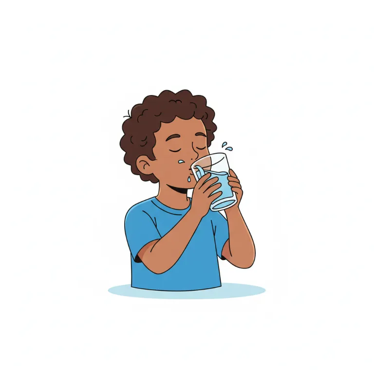 Illustration boire - Les verbes d'actions