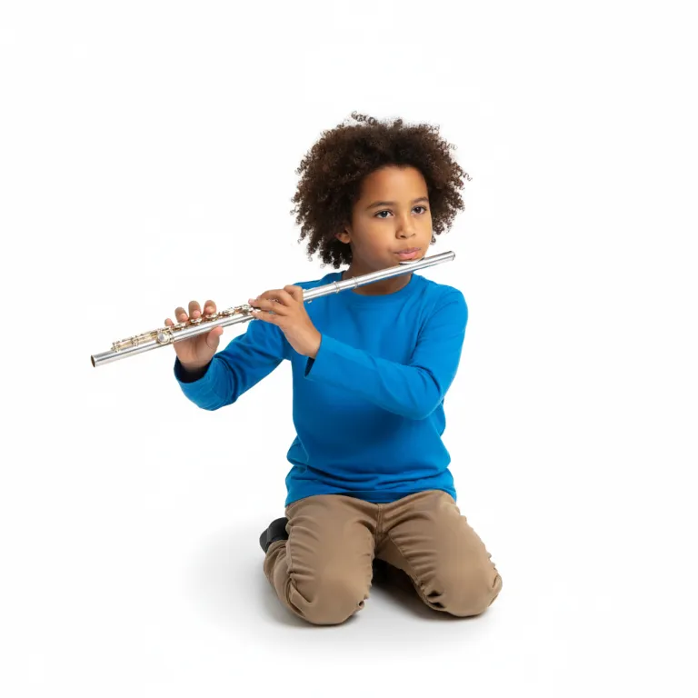 Illustration une flûte - Les instruments de musique