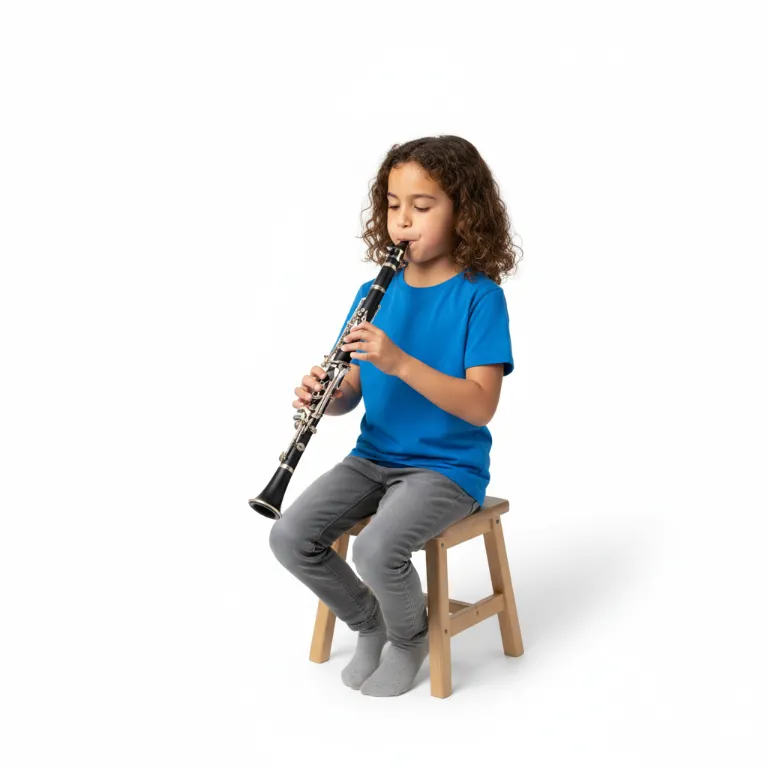 Illustration une clarinette - Les instruments de musique