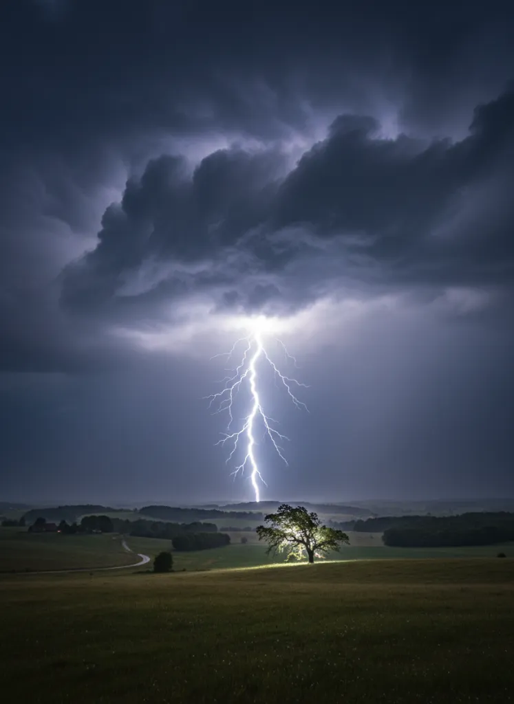 Illustration un orage - La météo