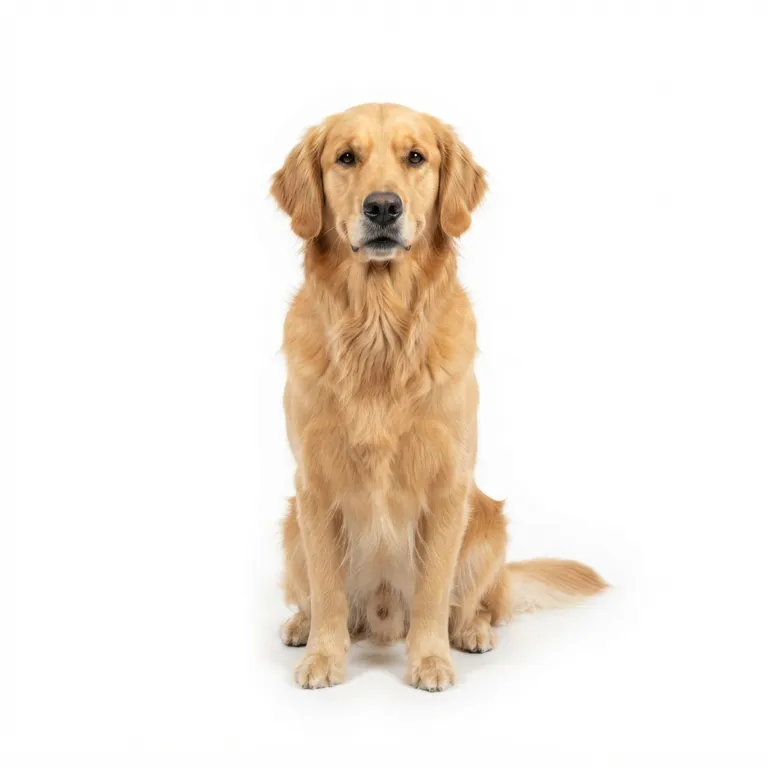 Chien de race labrador doré avec les oreilles tombantes