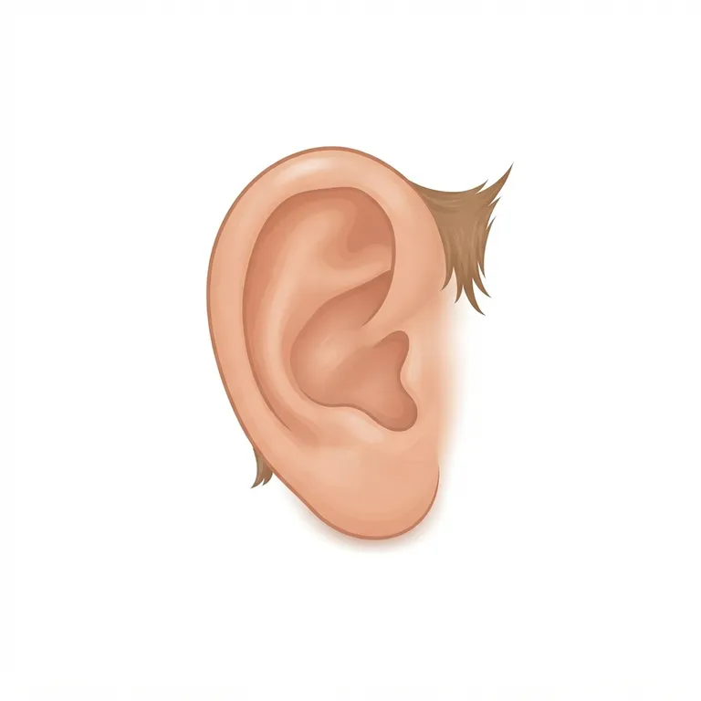 Oreille humaine vue de profil